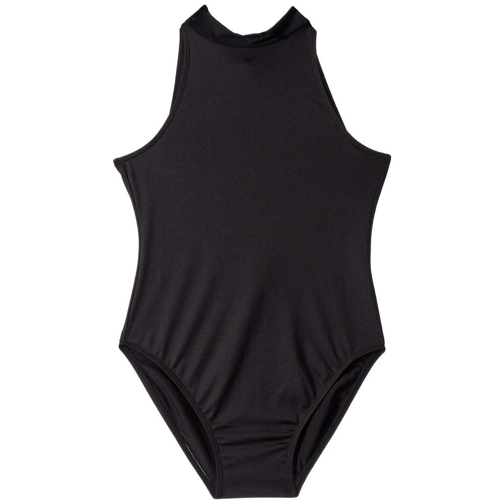 Flo Active Girls Tie Back Tank Leotard Black 14